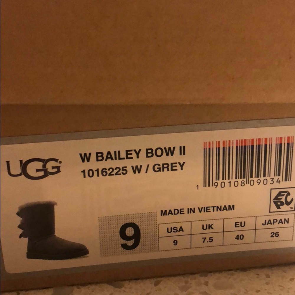 UGG BAILEY BOW SHOES! Still in box with paper!